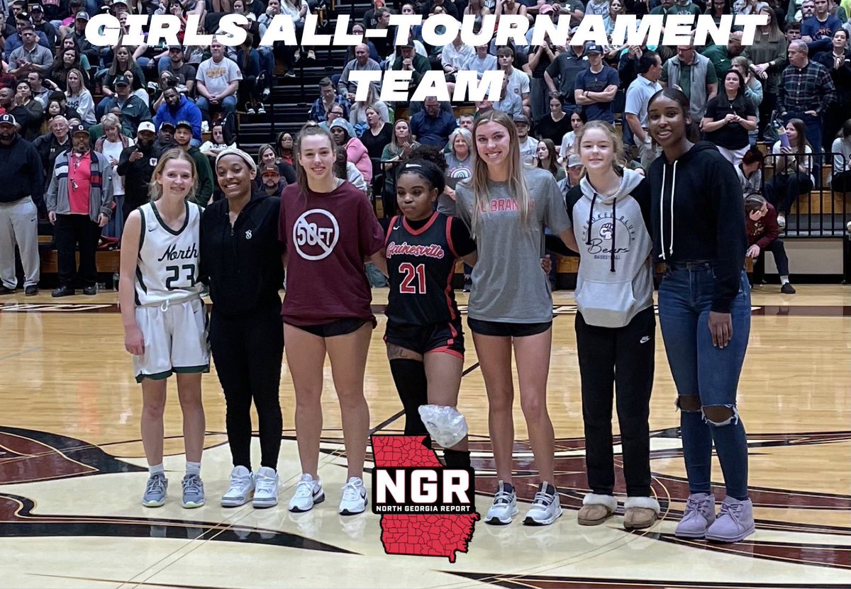 northgareport's tweet image. The 63rd #Lanierland All-Tournament Team 
‘25 Taliah Gaither
‘23 Bella Brick
‘24 Riley Black
‘26 Claire Clarson
‘26 Summer Orlick
‘23 Kristina Peach
‘23 Lexi Jarrard
‘24 Keke Jones
‘23 Keidra Young
‘23 Maleah Harrison