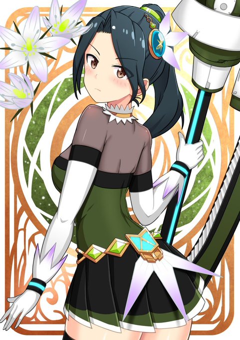 #今年も残りわずかなのでお気に入りの4枚を貼る
#アリスギアお絵かき  部門

・星衣フローラ「センブリ」山野薫子
・Raise the Sail タマちゃん
・けつ
・kakubaのイラコン用のヤツ 