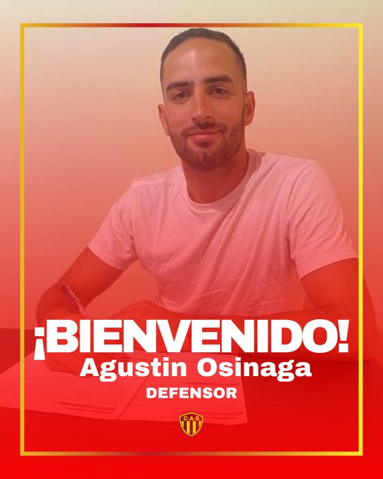 FederalSomos's tweet image. OFICIAL | #CASR🔴🟡 | #Refuerzos💪
-3 Nuevos refuerzos
◾️Agustín Osinaga, 24 años, Olavarría, Marcador Central, ultimo Club Santamarina
◾️Maximiliano Resquin, 27 años, CABA, Delantero
ultimo Club Midland
◾️Fabrizio Palma, Rosario, 29 años, Volante Derecho,
ultimo Club Colegiales