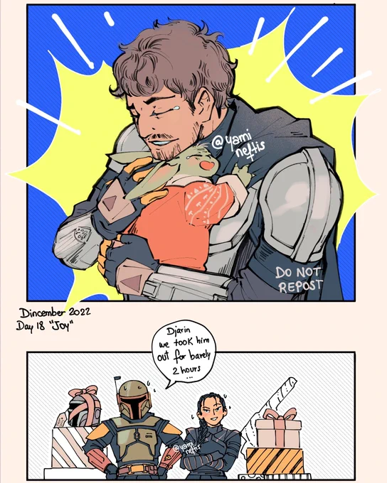Din and Grogu's separation anxiety must be through the roof

Also Boba and Fennec def spoil the kid rotten ✨

#TheMandalorian 