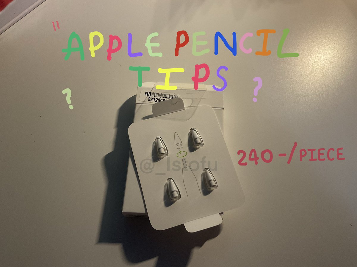 _istofu's tweet photo. ขายหัวปากกาไอแพด gen2  Apple Pencil Tips ค่ะ   ว่าง3หัว หัวละ240 รวมส่ง ทักdmได้เลยค่ะ สามารถสอบถามหรือขอดูภาพเพิ่มเติมได้นะคะ #หัวปากกาไอแพด #applepenciltips #หัวapplepencil #หัวปากกา https://t.co/Q6cbGZl07m
