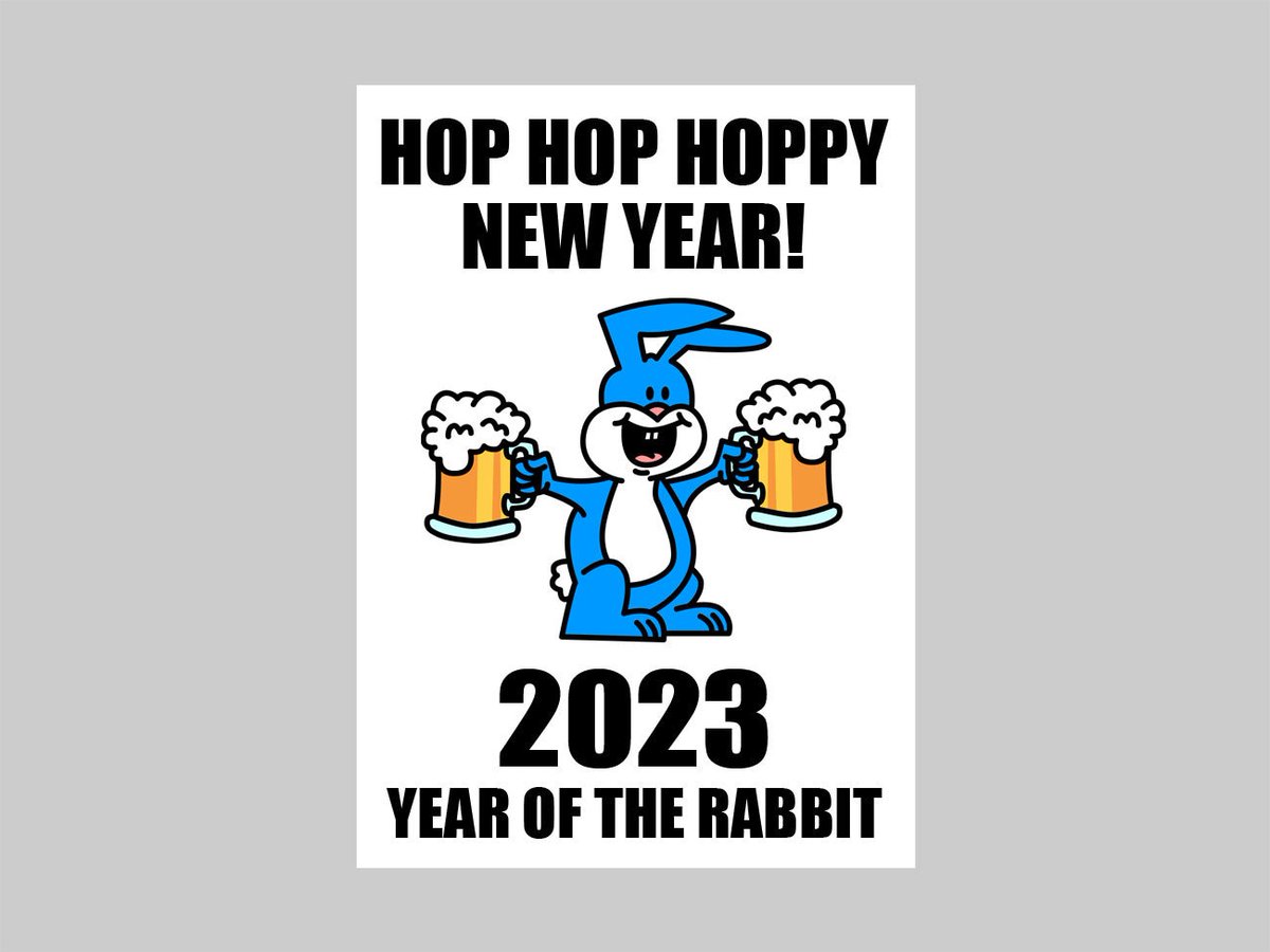 NicheCartoons's tweet photo. 2023 Is The Year Of The Rabbit!
Celebrate with this pun card!
Available on Etsy:
https://t.co/lcvDEXdQUR

#2023 #newyearscard #happynewyear #puns #yearoftherabbit #chinesezodiac #2023card https://t.co/WtV5XN7Z3B