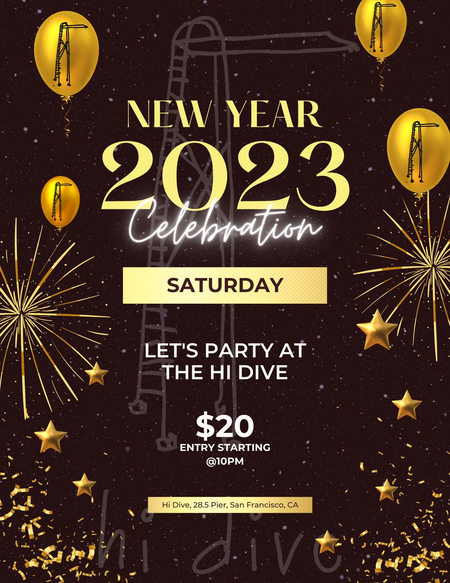 Come ring in the New Year with us at the Hi Dive! $20 cover starting at 10pm. See you there! #hidiveholidays