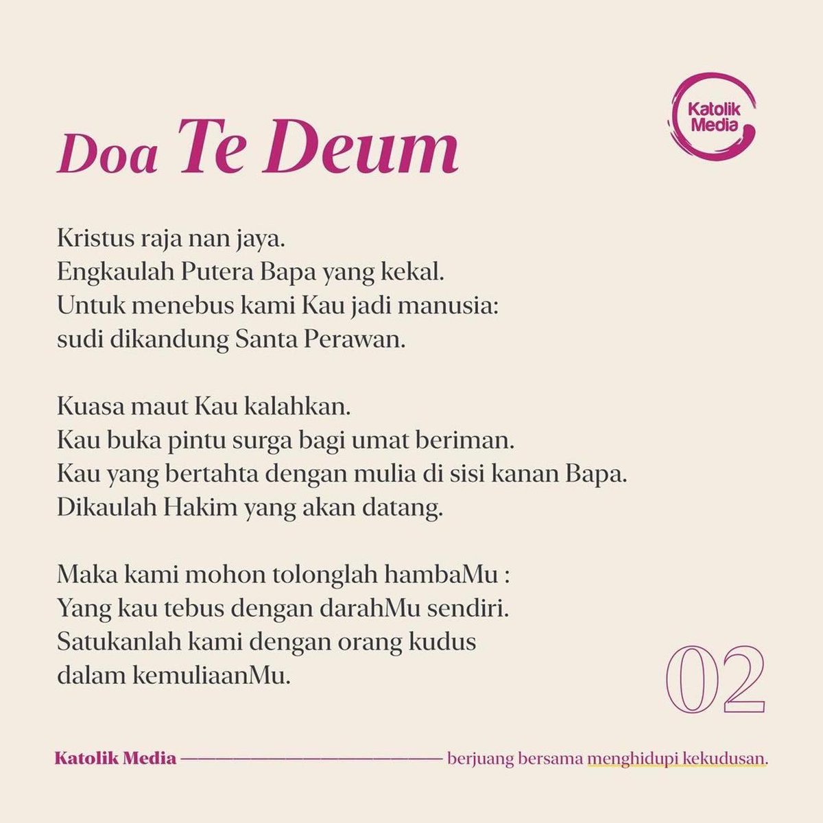 instakatolik's tweet photo. Doakan ini sebelum Tahun Baru sebagai rasa syukur kita kepada Allah, yuk! https://t.co/8G7zoSkISa