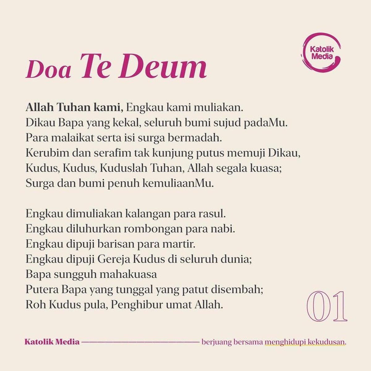 instakatolik's tweet photo. Doakan ini sebelum Tahun Baru sebagai rasa syukur kita kepada Allah, yuk! https://t.co/8G7zoSkISa