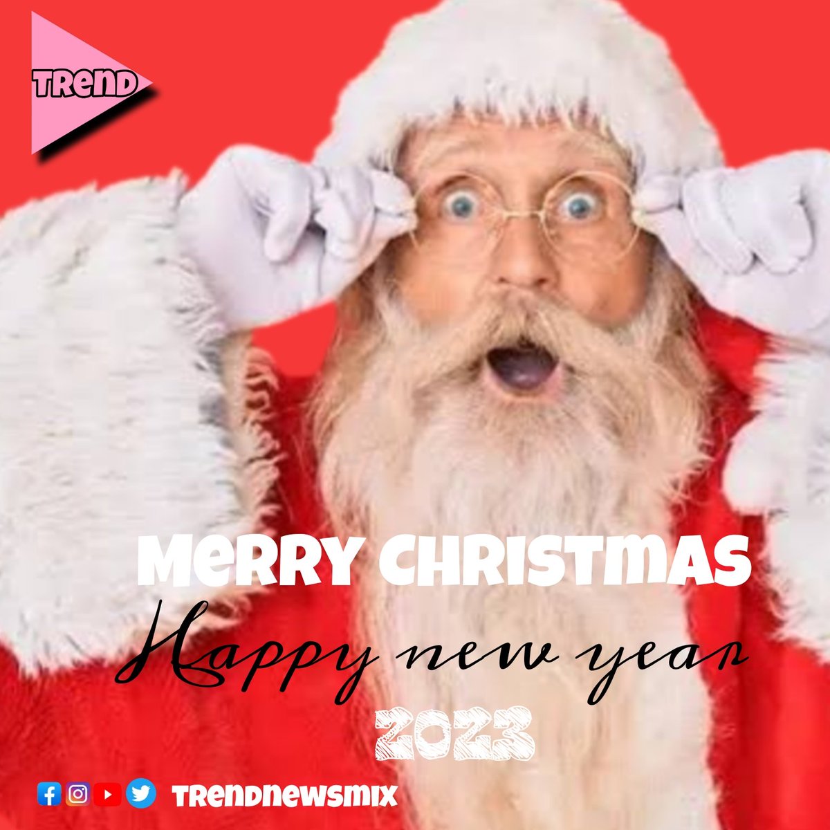Trendnewsmix's tweet photo. Merry Christmas
#MerryChristmas #HappyNewYear #santa #SantaClaus  #2023 https://t.co/OpNAC5QMyq