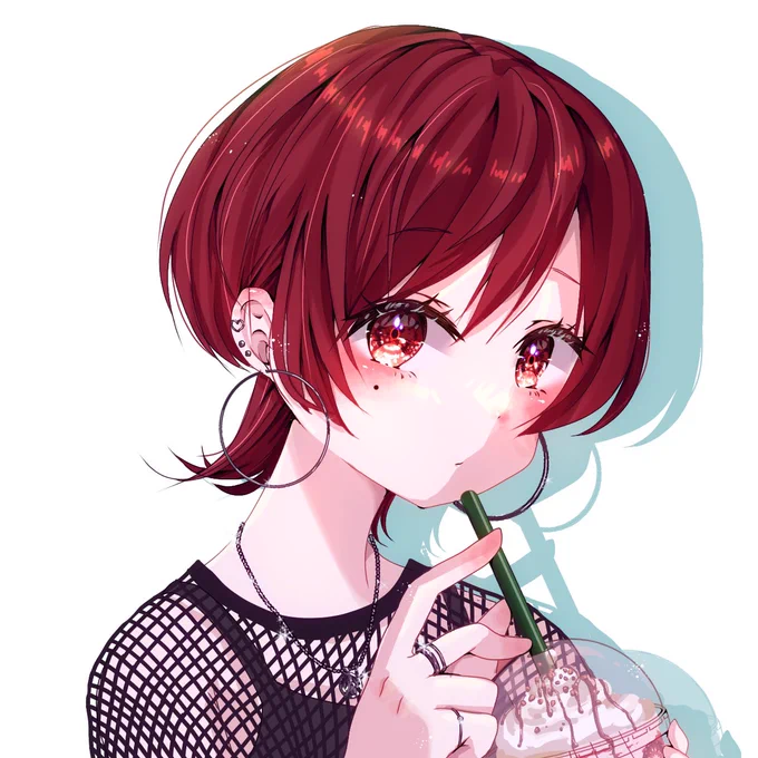 #今年も残りわずかなのでお気に入りの4枚を貼る  うちの子にするって言ってこれ以来描いてない赤髪と丸メガネwwでもお気に入り◎