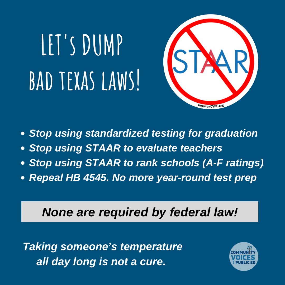 HoustonCVPE's tweet photo. Let’s bring in the New Year right. Let’s dump bad Texas laws that harm kids and schools. #CVPE #FundOurSchools #PublicEducation #PublicEducationMatters https://t.co/0TTI0qrbDK