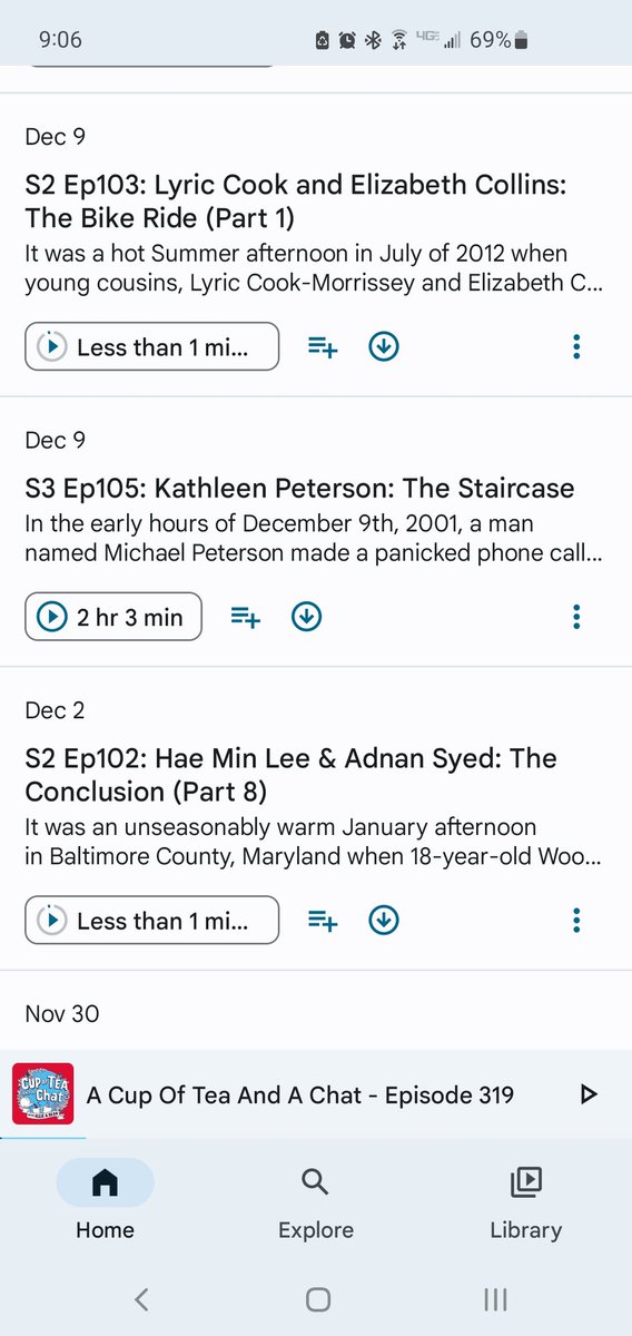 RevisedInk's tweet photo. @CrimeWeeklyPod @DerrickL @steph_harlowe @Audioboom Hi, love the show! Wanted to let you know that this episode shows up in my Google Podcasts under December 9. I had no idea you released a new episode today! See image. Hope this helps. Thanks for the great show! https://t.co/VY72eHgeTt
