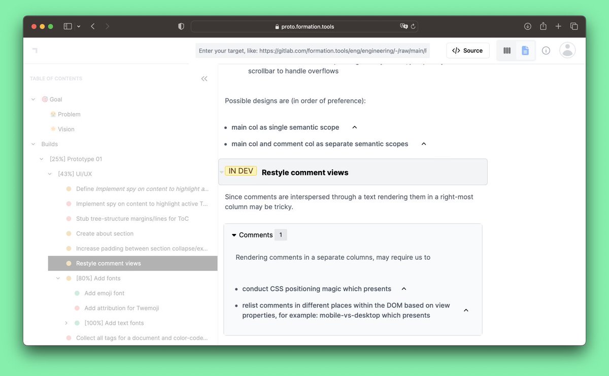 fortoolabs's tweet photo. We're building collaboration tooling 🧰 for teams making "hard tech" 🤖🧬🚀🧪 to own intel 🧠 &amp; progress ✅ management. 👑

All on top of git while offering a better-than-Notion UI/UX. https://t.co/Jo0hBKyOZf #buildinpublic #BuildFormationTools https://t.co/iw6XCp3PLf