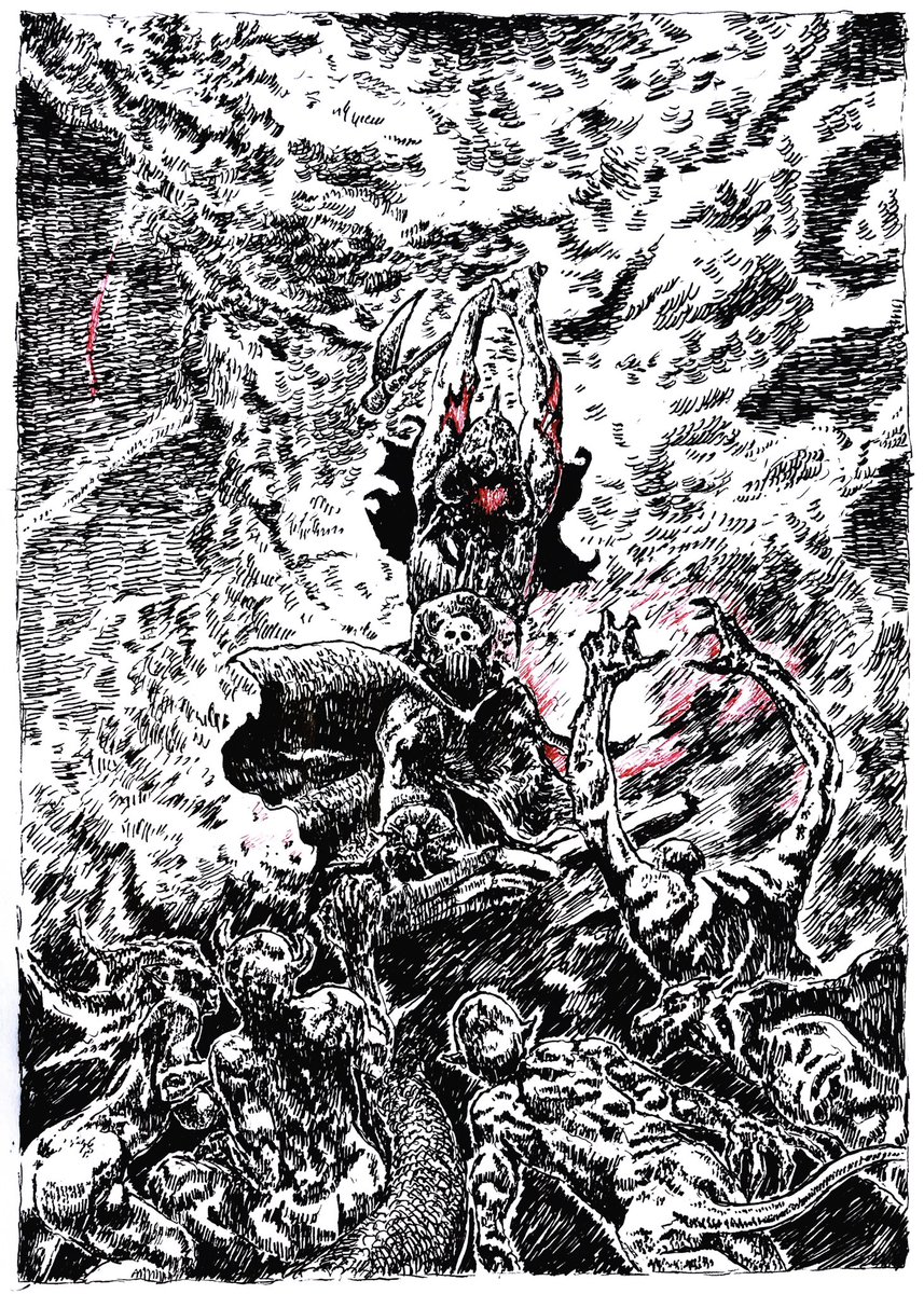 study of Frank Frazetta’s death-dealer