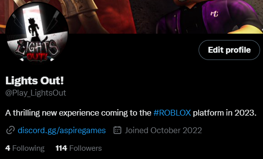 Play_LightsOut's tweet photo. Thank you everyone! Lights Out is a thrilling murder game coming to the #ROBLOX platform in 2023! https://t.co/s8pBEtVV8W