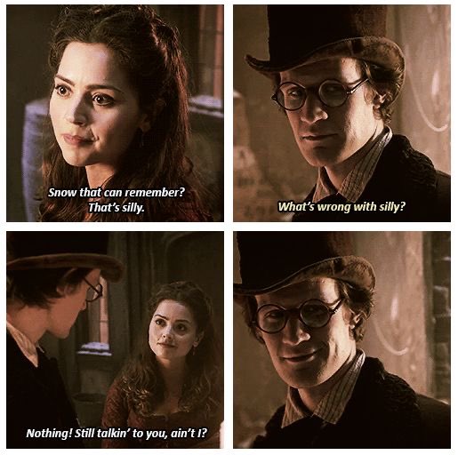 The first time they met.
#DoctorWho #EleventhDoctor #ClaraOswald #MattSmith #JennaColeman