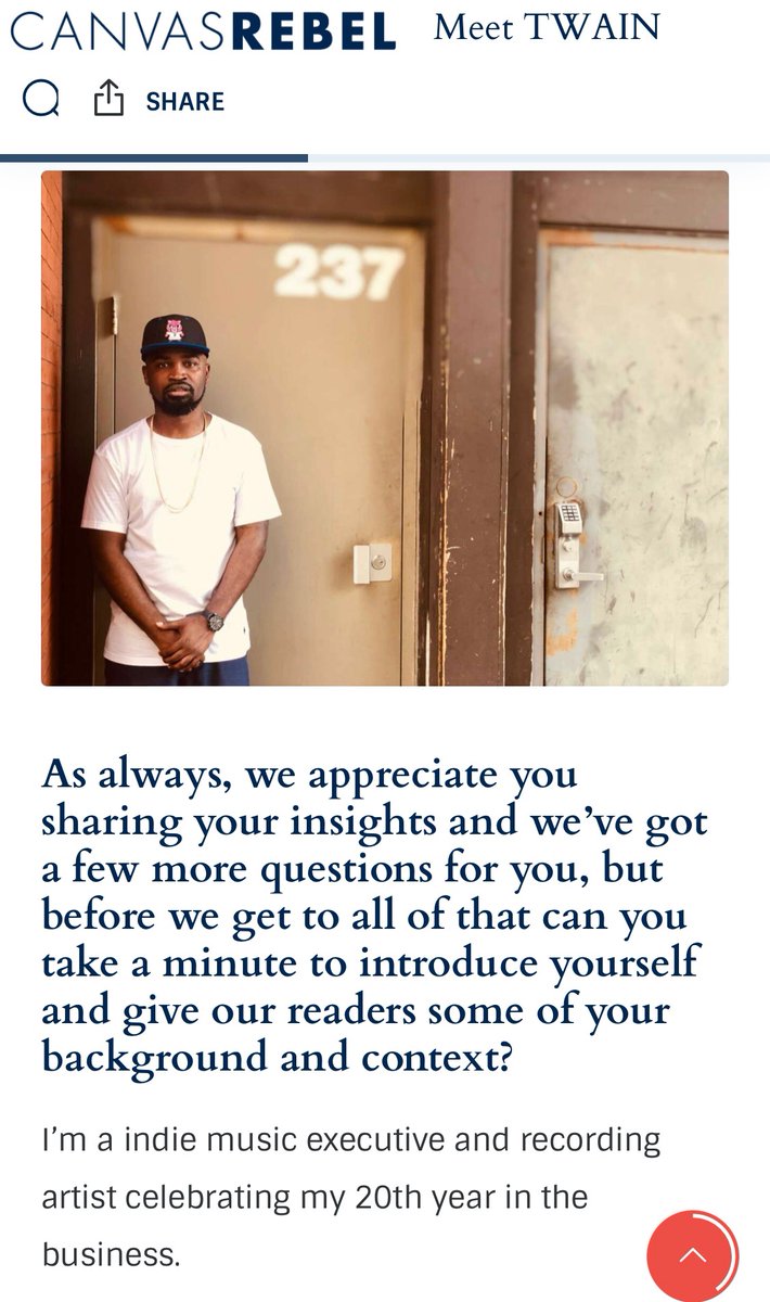 #2022Recap: Wait! Im tweakin. The God accepted CanvasRebel's invite to be privileged in their magazine. Easily one of my favorite interviews I ever did. 📰🎶

#canvasrebel #magazine #media #profile #artistinterview #indiemusic #TWAIN #performer #recordexec #musiciansontwitter