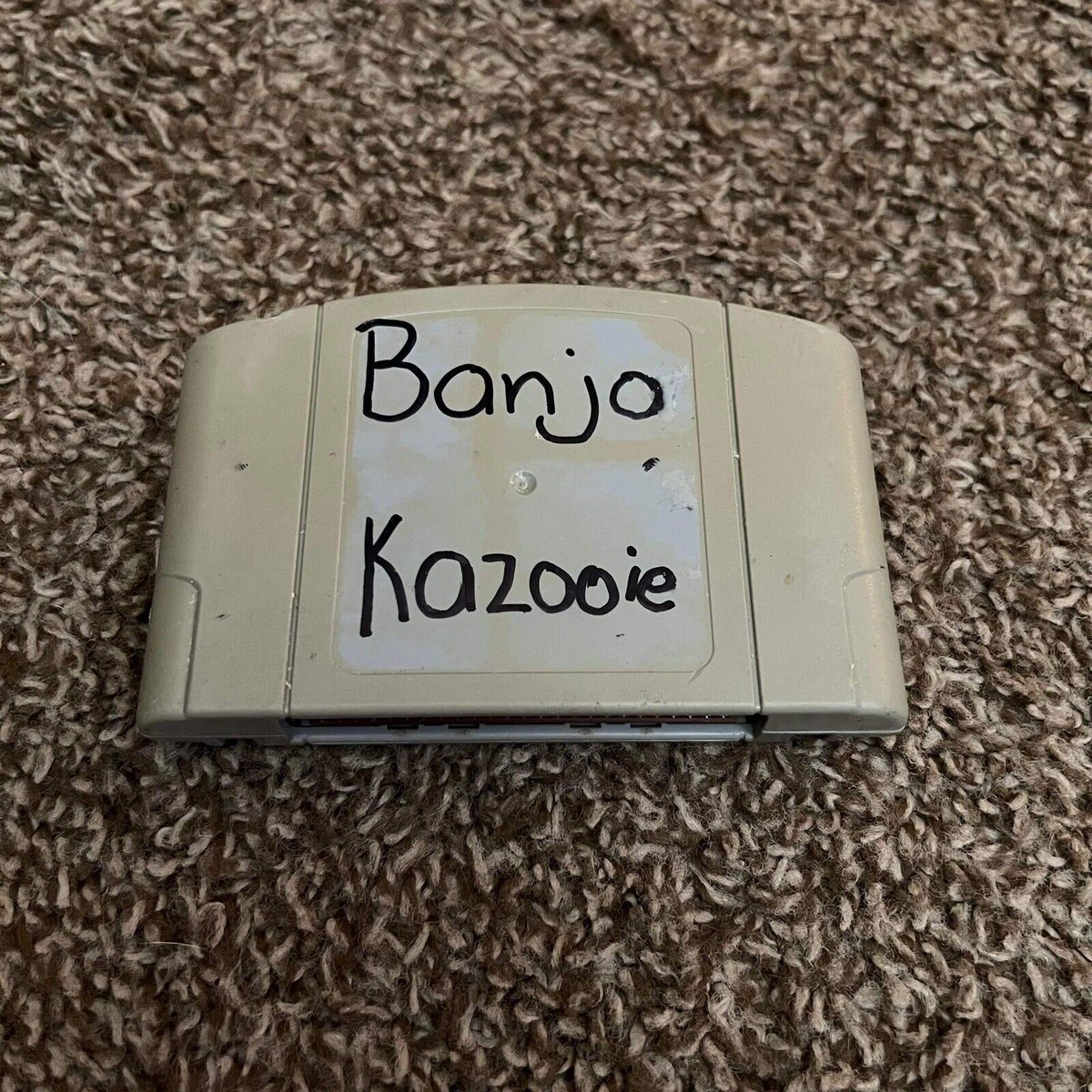 Banjo-Kazooie N64 (Nintendo 64, 1998) Authentic*Tested* No Label
Condition:Acceptable