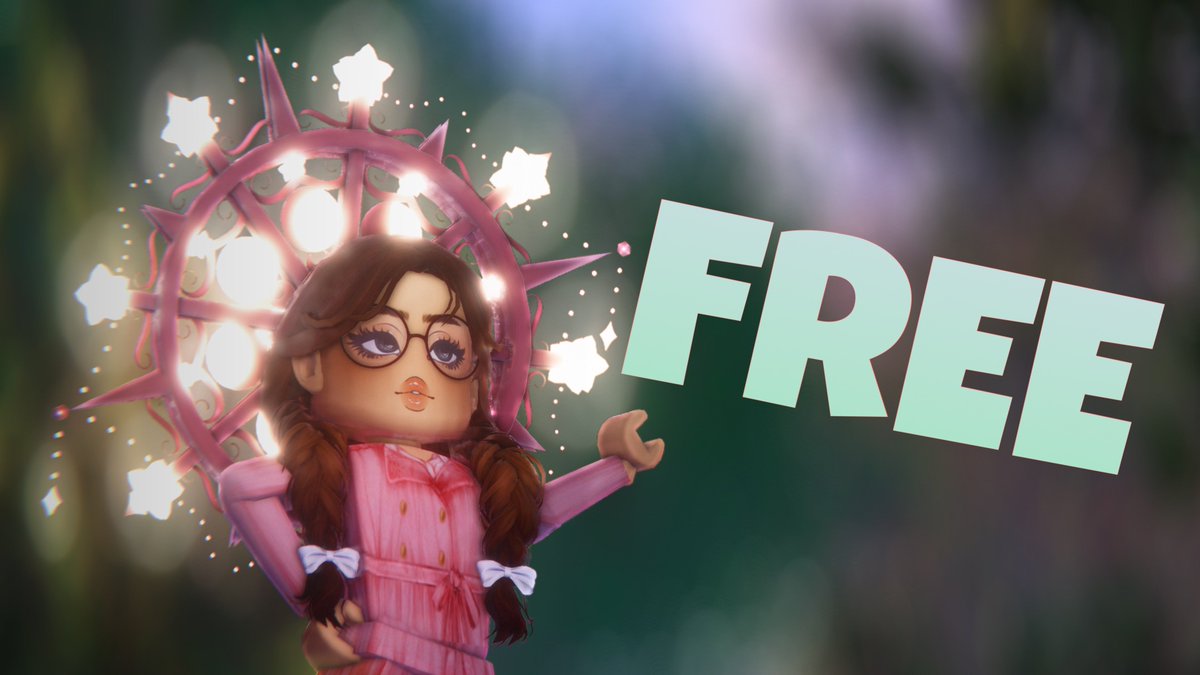 want to win this halo from royale high? reply with a pink heart real quick 💗