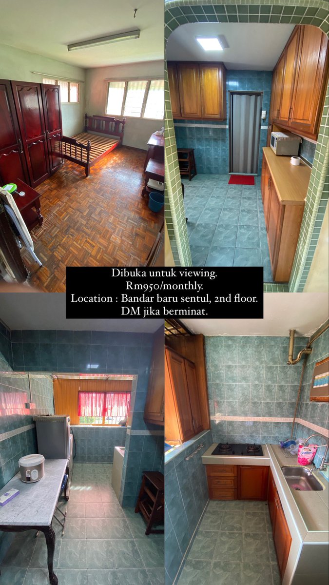 LRT sentul timur dekat, UTC Sentul dekat, sekolah dekat, tak yah pakai helmet la pegi port2 ni. Tolong tag kawan korang or family yang nak cari rumah sewa ya. ❤️