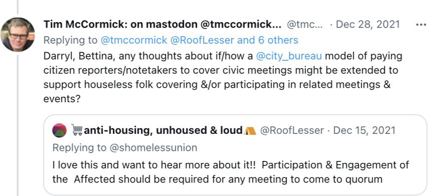 tmccormick's tweet photo. @marindatanow @RoofLesser @latimes @becauseberkeley @sf_leilani @mayavada @GrownRoom totally agree. & thinking further, let's imagine how that grows into the street-smart, bottom, up, news & events & research bureau(s) we'd like to see (& hear, read, watch) in the world. Eg as previously suggested, Citizen in Public Information Service (#CiPIS, like 'capiche?') https://t.co/wmH1JiuIPR