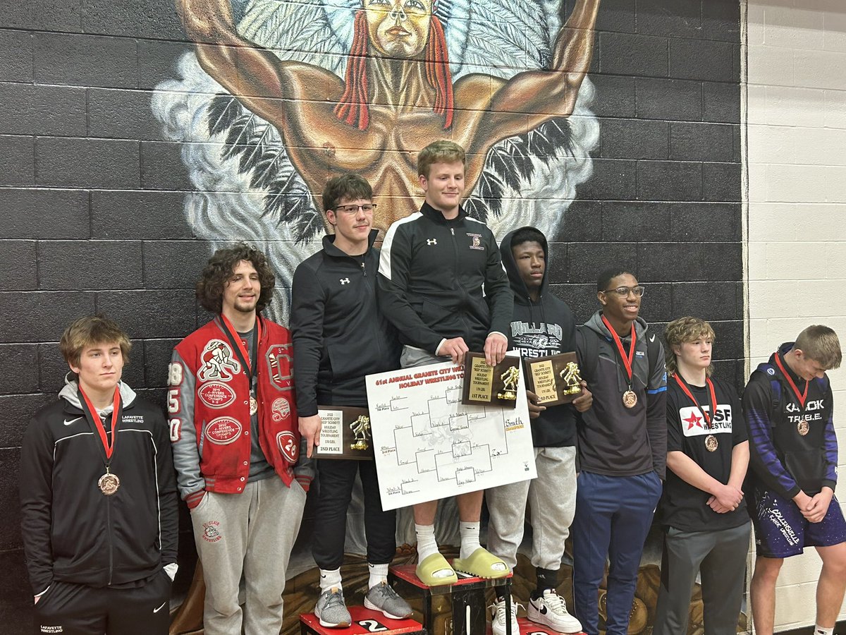 coachwoof33's tweet photo. .@TBHSWrestling Congrats to Brett Smith on his second championship at the granite city Red Schmitt tournament! https://t.co/JmwImKWjmB