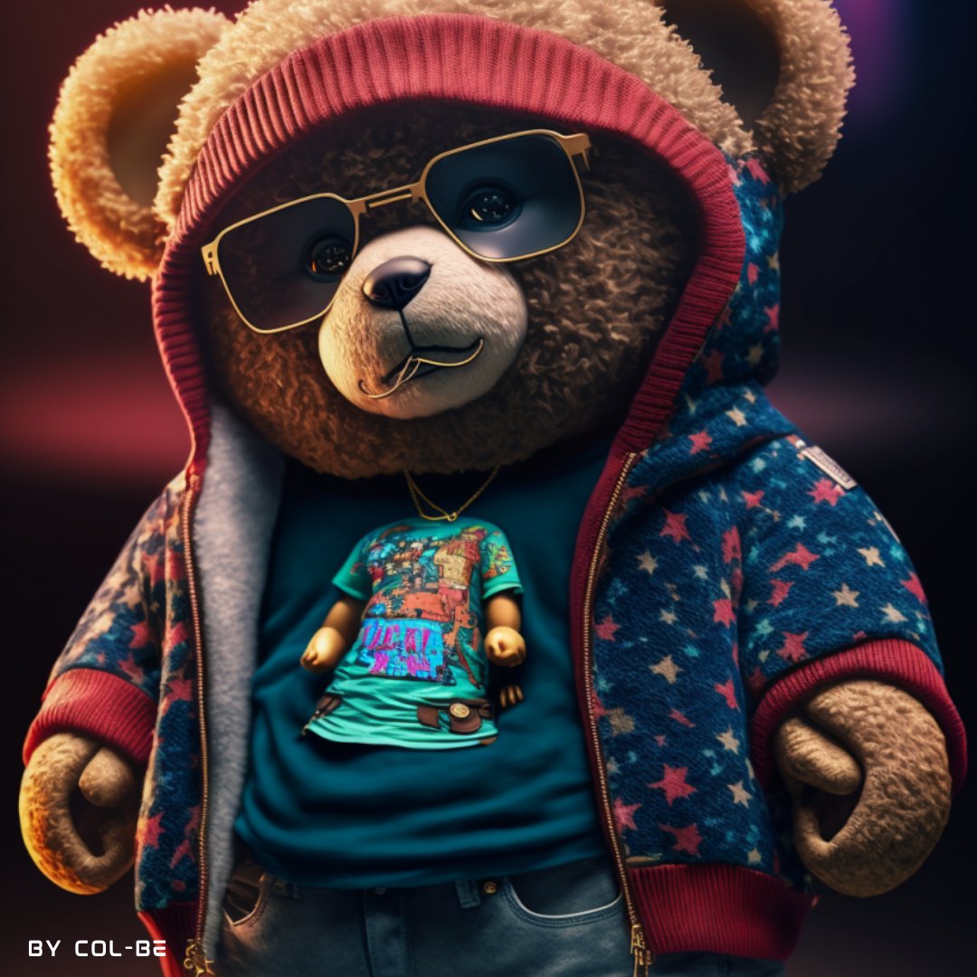 COLBEARTIST's tweet photo. colbeartist
Cinematic Still Shot of hip hop fashion dressed kind toy bear in Tokyo by @COLBEARTIST 

https://t.co/dchVHDzeBG https://t.co/BhQARNf9Nx
