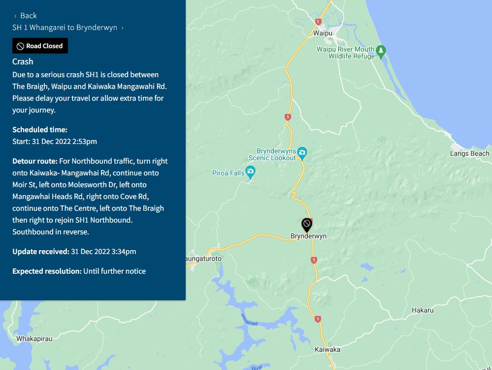 Waka Kotahi NZTA Auckland & Northland on Twitter "SH1 BRYNDERWYN