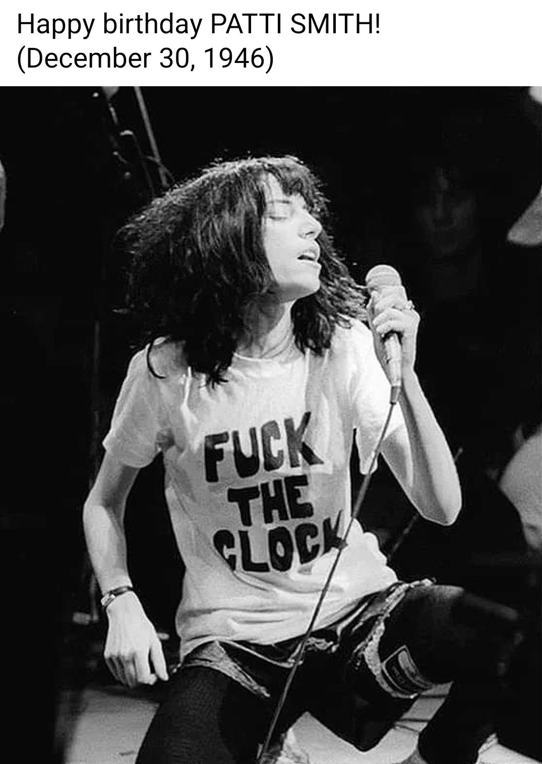 Happy New Year to everyone. 
Lay down \22, seizing 2023.
Happy birthday Patti Smith. 