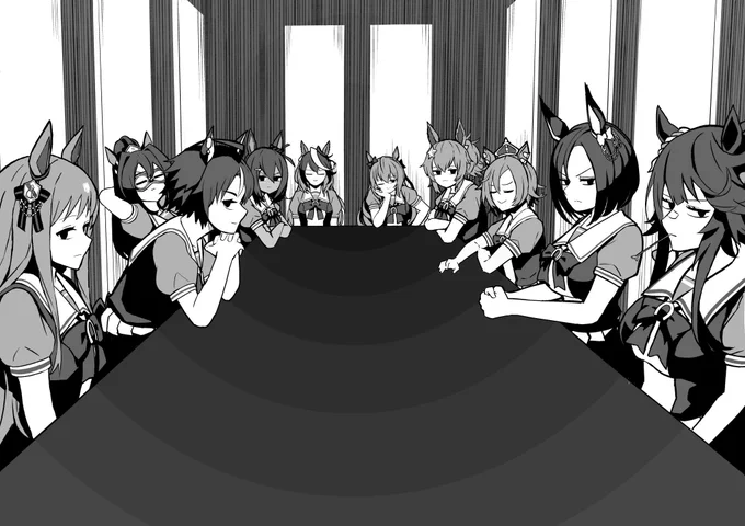 #今年も残りわずかなのでお気に入りの4枚を貼る ウマ娘たくさん描きました 