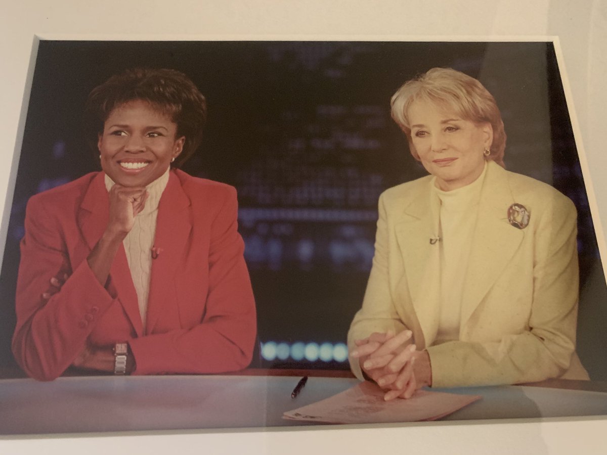 DebRobertsABC's tweet photo. So sad to hear of the passing of Barbara Walters. What an honor to share the set ⁦@ABC⁩ with the inimitable trailblazer when I joined @abc2020. Will never forget the phone call when she asked me to join the groundbreaking program. https://t.co/0zKgKxmayY