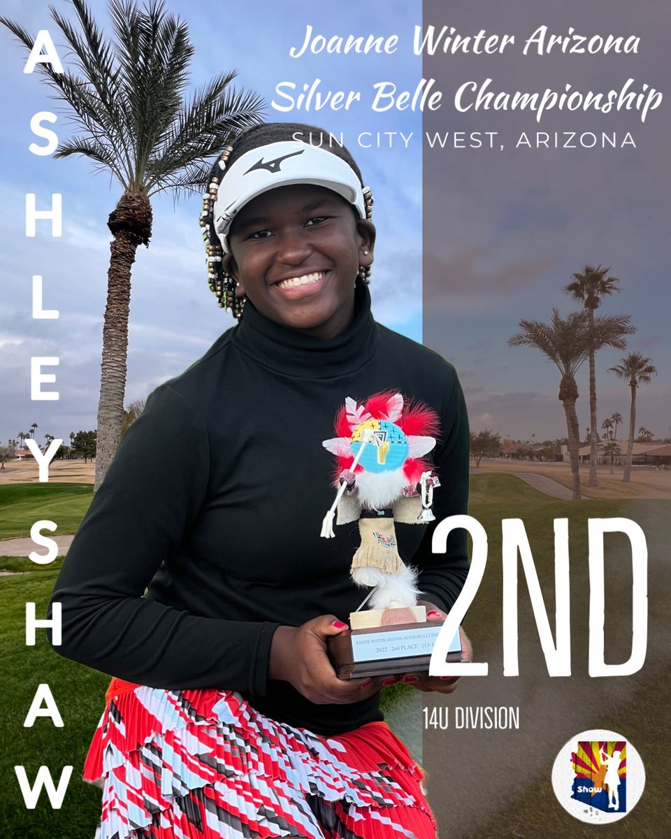 AshleyShawGolf (@ashleyshawgolf) on Twitter photo The Joanne Winter Arizona Silver Belle Championship was my last tournament of the season. 2nd place in 14u Division. Thank you to all the sponsors and volunteers! @underratedgolf <a href="/jumbomaxgrips/">JumboMax Grips</a> @puttviewbooks @titleist <a href="/azsilverbelle/">AZ Silver Belle</a> <a href="/MizunoGolfNA/">mizunogolf</a> The Joanne Winter Arizona Silver Belle Championship was my last tournament of the season. 2nd place in 14u Division. Thank you to all the sponsors and volunteers! @underratedgolf <a href="/jumbomaxgrips/">JumboMax Grips</a> @puttviewbooks @titleist <a href="/azsilverbelle/">AZ Silver Belle</a> <a href="/MizunoGolfNA/">mizunogolf</a>