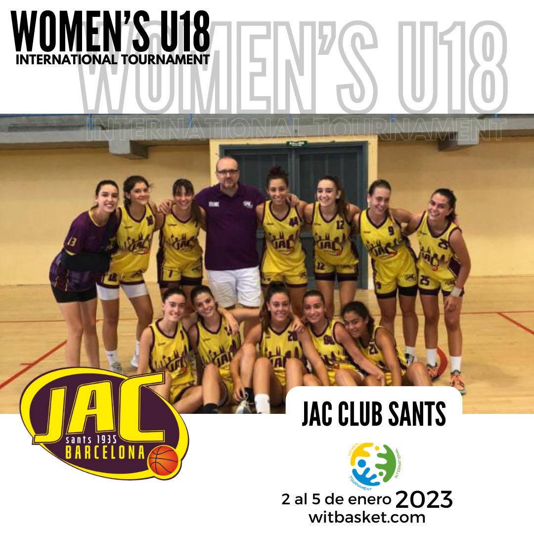WITbasketU18's tweet photo. En esta nueva edición, contamos con #jacclubsants 💪

WOMEN’S U18 INTERNATIONAL TOURNAMENT
📆 2 al 5 de enero 2023 https://t.co/rj51HvhFhB