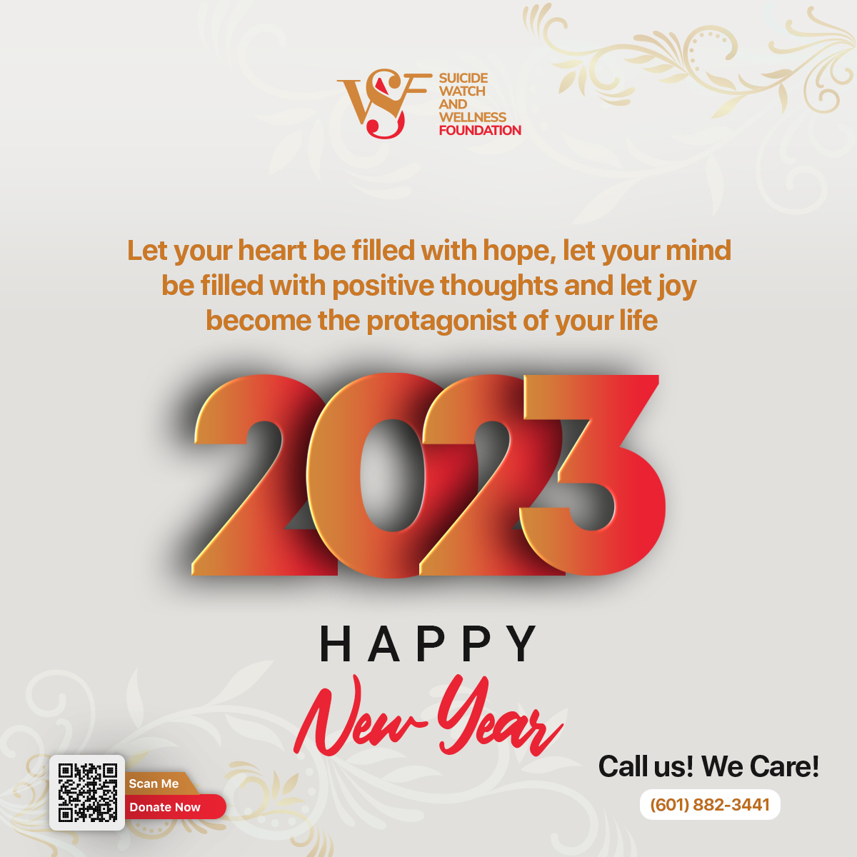 This post is a reminder that you have the power to change your life and the world around you. Don't let anyone tell you otherwise. #HappyNewYear! 

Together we can make a difference share hands with us &amp; save millions of lives: suicidewatchandwellnessfoundation.org 

#happynewyear2023 #WeCare