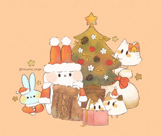 「christmas tree santa hat」 illustration images(Latest)｜6pages