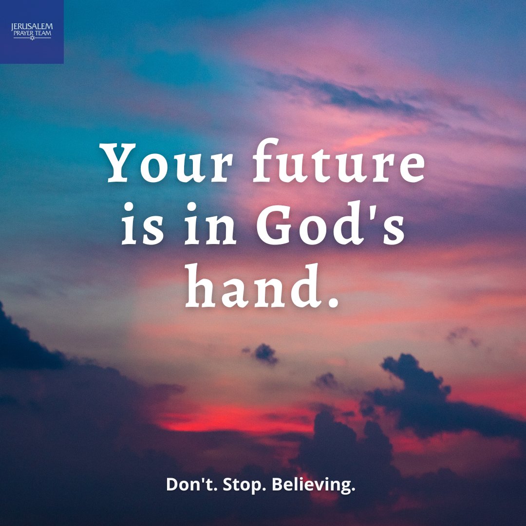 jerusalemprayer's tweet photo. Your future is in God's hand.
Amen!
"I will instruct you and teach you in the way you should go;
I will counsel you with my loving eye on you."
—Psalm 32:8
"Trust in the Lord with all your heart ... "
—Proverbs 3:5
#ForwardFaith #DoNotFear #YouAreLoved #Jeremiah29v11 https://t.co/7b9g3hySNZ