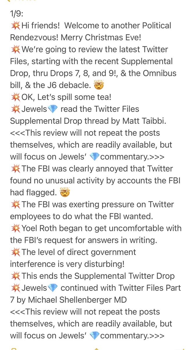 RobPligrimSr's tweet photo. Pt 1 of 3:
LAST SATURDAY’s #JewelsJonesLive -
A Political Rendezvous
with @JewelsJonesLive 💎
Ep.#7 covered:
#TwitterFiles7
#TwitterFiles8
#TwitterFiles9
J6 Sham & Omnibus
https://t.co/FM0CpVu2FF Saturdays
#InTheLitterbox Weekdays
at 3PM ET
Highlights (1-3) & Pts 2, 3 below👇 https://t.co/l7folIYm0v