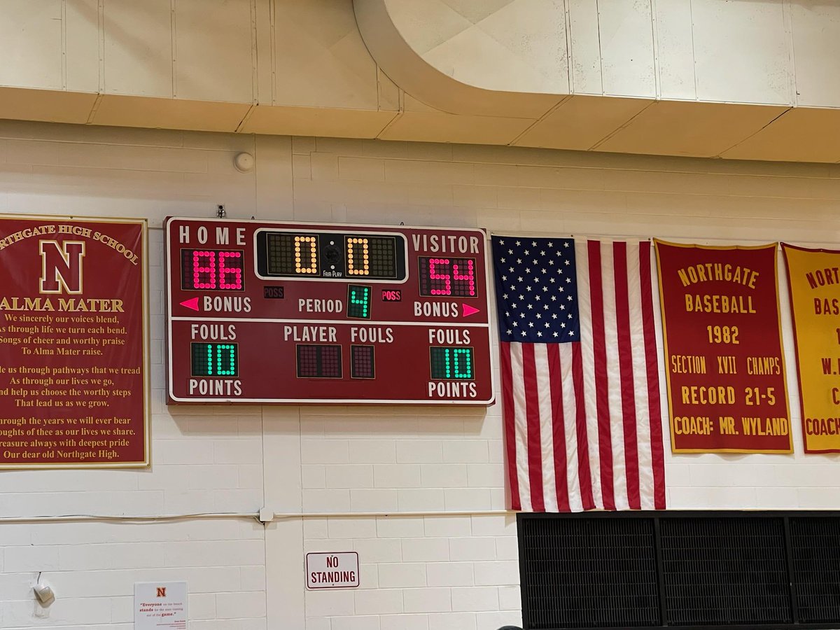 Another victory  for the Northgate  Boys 🏀 Team. 6 in a row! This program continues to grow. I love this group of guys. Always putting  in the extra work mentally 
Josh Williams-24pts
Steve Goetz- 21 points-4-3's
Landon Lockett-12pts
Des Williams-12pts
Austin Mitchell-6 Steals👊🏾