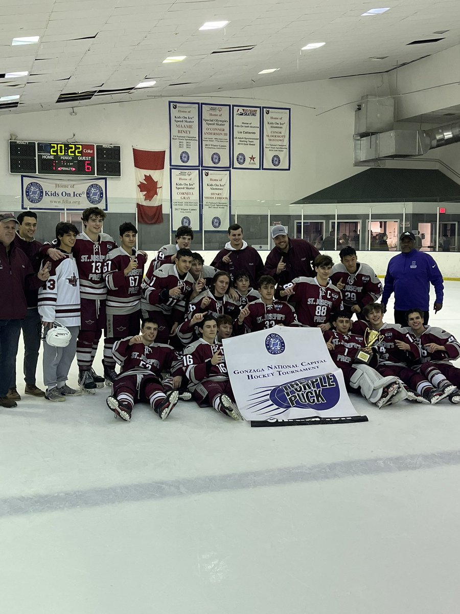Congratulations to <a href="/SJPrepHockey/">SJ Prep Ice Hockey</a> your 2022 NCHT Prep Division 🏆’s <a href="/WashPostHS/">WashPost HS Sports</a> <a href="/SJPREP/">St. Joseph's Prep</a> <a href="/DCSAASports/">DC State Athletics</a> #TheChampsPlayHere <a href="/Gonzaga_Hockey1/">GonzagaCHS Hockey</a>