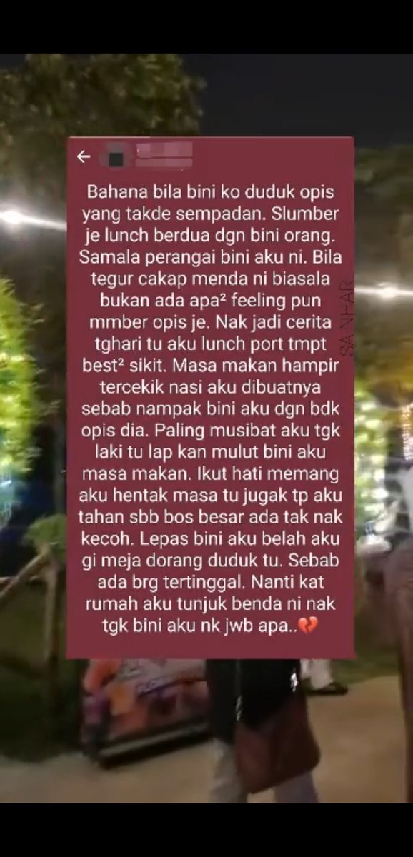 Cikgu_Anep's tweet photo. Dark side of workplace. Especially yang kerja dalam office ni. 

Seorang kawan perempuan aku cakap, 90% kat office dia bergaul tanpa batas, makan dan keluar berdua macam ni, lebih dari tu pun raaaaamai. 3-4 kali tukar tempat kerja, sama je cerita. Tak kiralah gov ke private. https://t.co/8JEl9MQjoy