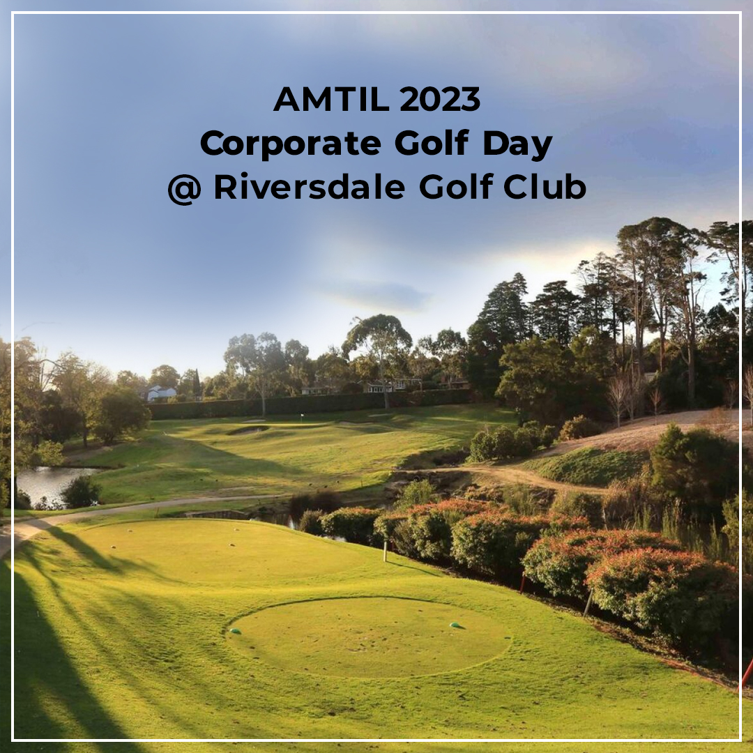 AMTIL_AUS's tweet photo. 2023 Annual Corporate Golf Day and Networking Lunch

Friday 17 February 2023
Riversdale Golf Club
Cnr Huntingdale &amp; High Street Road
Mount Waverley

Register now:https://t.co/RvDh1LslX0 

#AnnualCorporateGolfDay #Networking #AMTIL https://t.co/os1zxwA0Aa