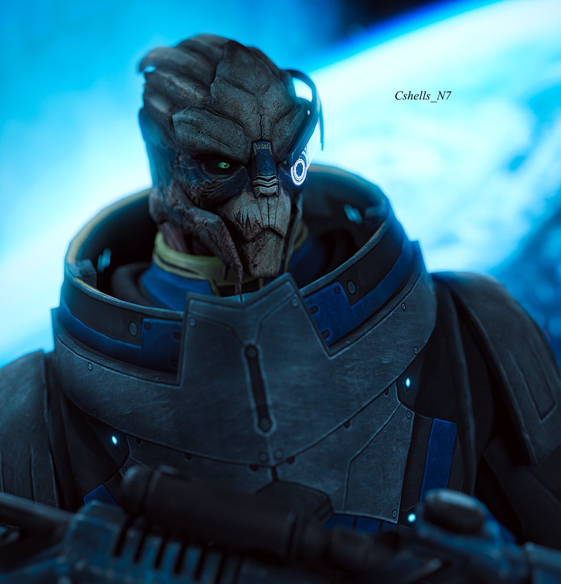 WildCardHoney's tweet image. Garrus 💙 #masseffect #Blender3d #3drender #3dart #digitalart