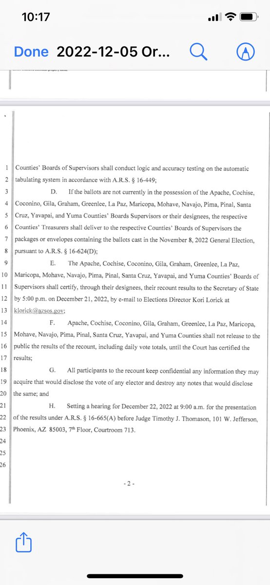 Robert_B_Bowes's tweet photo. Why is a Maricopa Court issuing a gag order on other sovereign AZ county election recount results to hide them from the public? They want former FBI agent Kori Lorick of Maricopa elections to block results. #SecretVotes @KariLakeWarRoom @AbrahamHamadeh https://t.co/fCVlNJRcD2