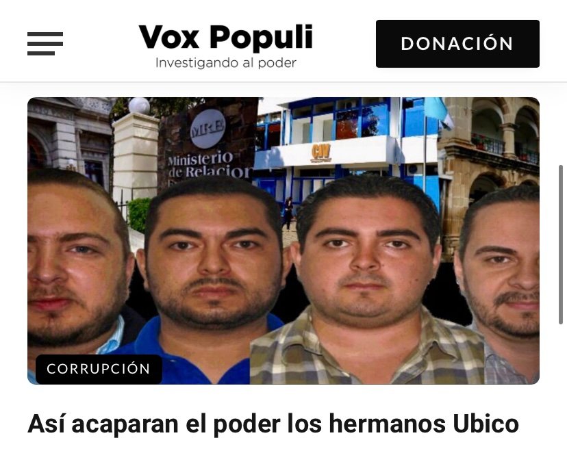 ruano_pine's tweet photo. Las joyitas aliadas del régimen de Giammattei y protegidas del MP: José Ubico Aguilar, diputado en el Congreso; Diego Ubico Aguilar, cónsul en la Cancillería; Álvaro Ubico Aguilar, subdirector de Fondetel y Óscar Ubico Aguilar, asesor de 3 municipalidades de Sacatepéquez. https://t.co/3GSpduz0Zy