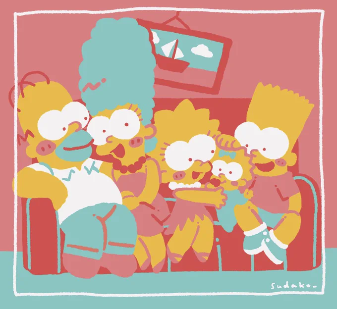 #2022年自分が選ぶ今年の4枚今年は主線なし絵にハマってました!まだ慣れないから模索中 