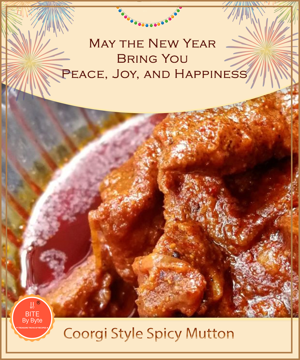BiteByByte_'s tweet photo. Every year on December 31st, people around the world celebrate New Year’s Eve, the last day of the year. Are you looking for a remarkable New Year's Eve menu to offer your guests? This Coorgi Style Spicy Mutton will satisfy everybody. https://t.co/xAZCXBgKLW #BiteByByte https://t.co/8ZBULbBB2z