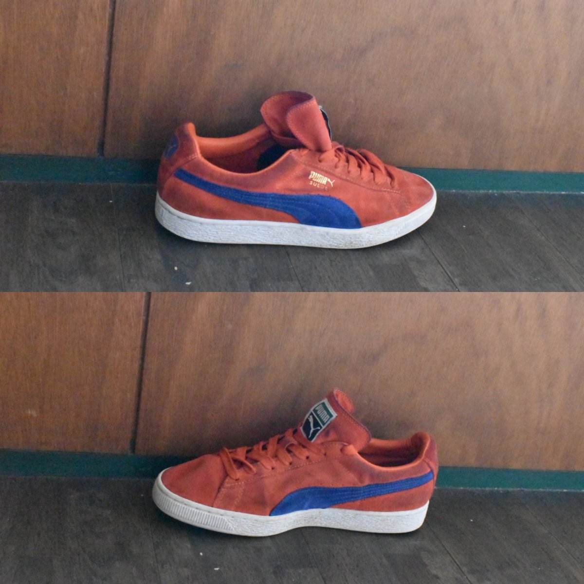 majoe7024's tweet photo. PUMA SUADE CLASSIC+
あるサッカーチームの当時のユニフォームの色が似てたのでゲットしましたが、ある方からアッパーのオレンジのスウェードって特別なものがあると聞いたことがあり、ゲットして良かった。って記憶があります。
#Puma #suade #pumasuade #Sneakers https://t.co/IWJbZFrUeJ