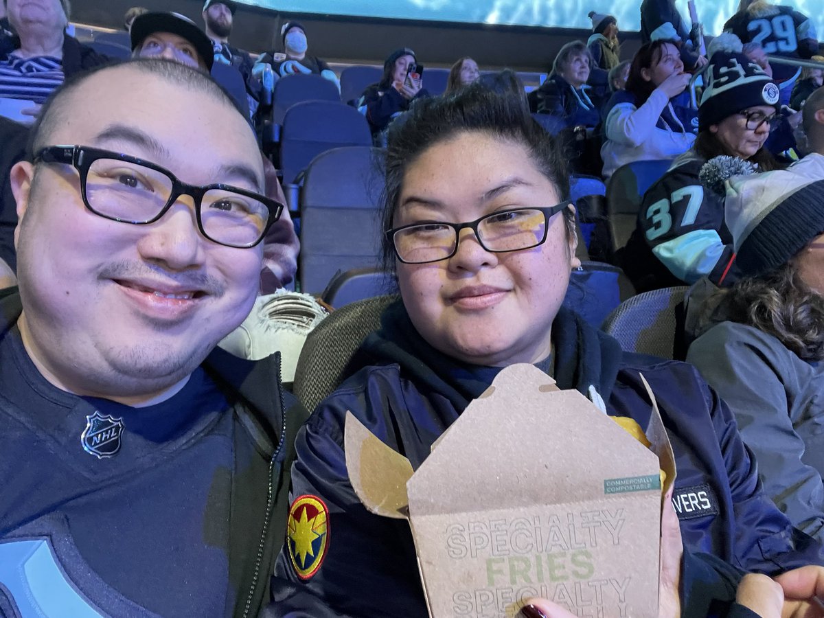 First ever <a href="/NHL/">NHL</a> game! Release the Kraken! <a href="/SeattleKraken/">Seattle Kraken</a> #SeaKraken