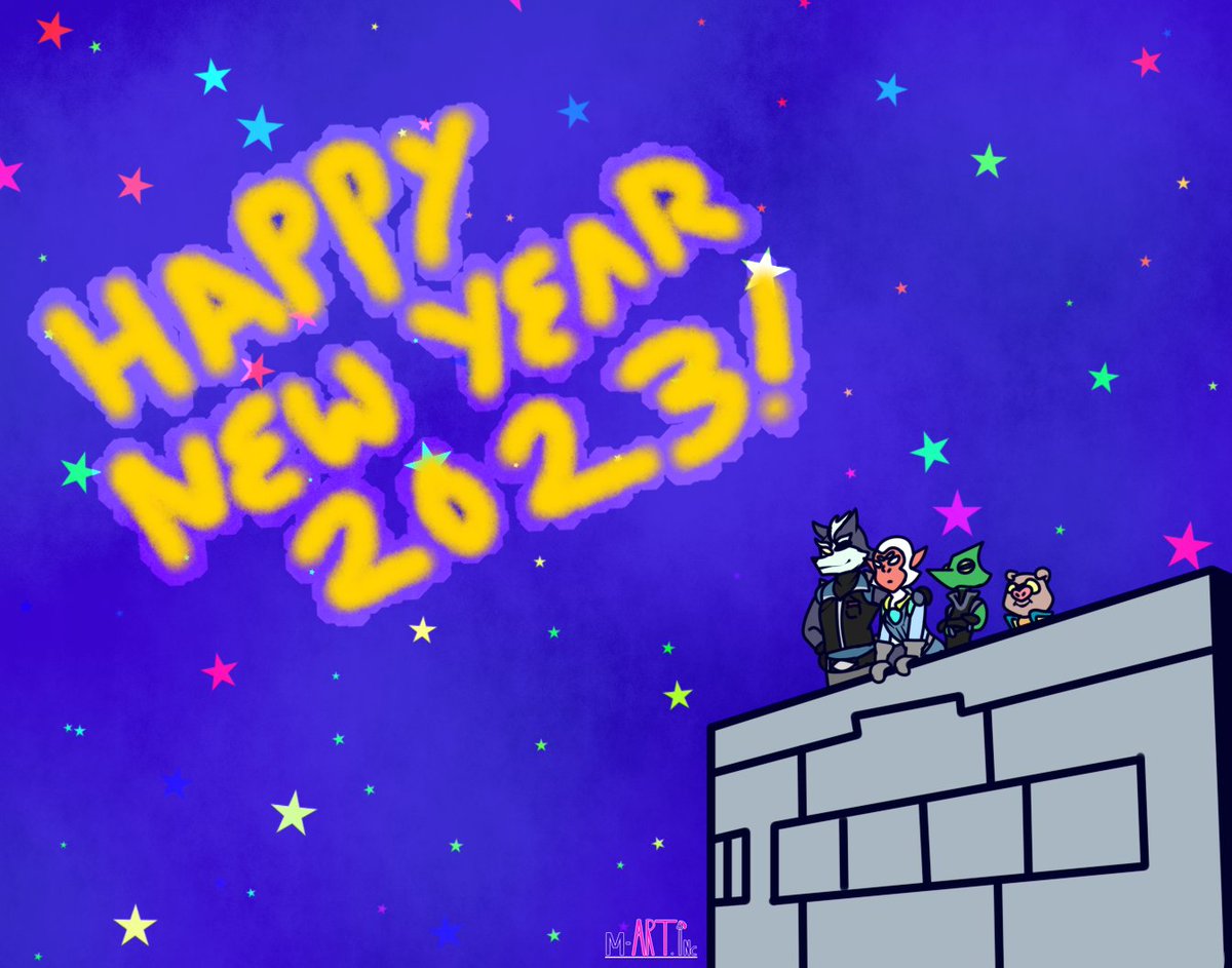 MerBleue666's tweet photo. I'm uploading it now because I'll probably be busy later but as always, I'm going to wish everyone a great 2023!
#stafox #starwolf #HappyNewYear2023 https://t.co/J3Q4bNrEQq