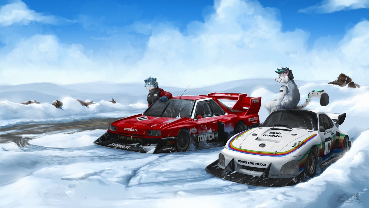 MintySnep's tweet photo. Aero is one way to plow the top of a snowy Pike’s Peak 😹

🎨: @leggy2fast https://t.co/50cqDedHKJ