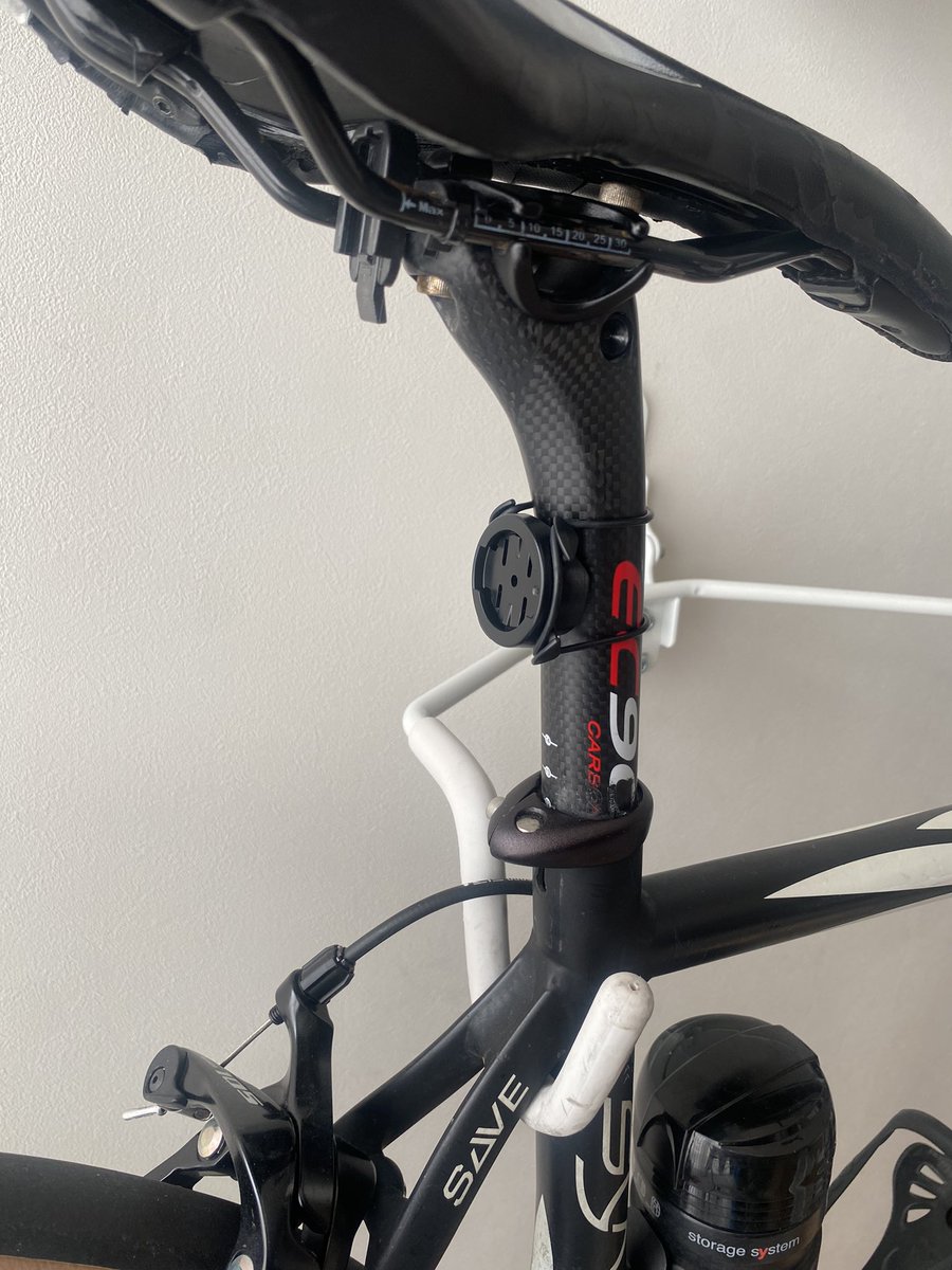 snow_and_star's tweet photo. サブバイク用にGarmin Varia RTL515のマウント作った。サイコンのedgeで余ってたマウントを流用して、角度をつけた土台だけ作ってはめた。シンプルだけど会心の出来。
設計15min、成形30min
#3Dプリンター #3dprinting #QIDI #Xsmart #garmin https://t.co/fM8v1KW8zF
