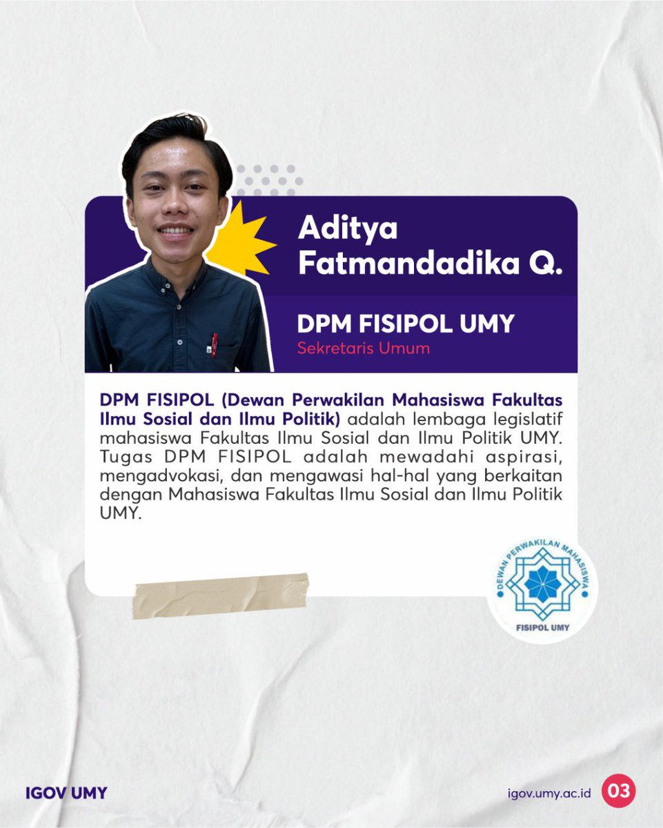 IGOVUMY's tweet photo. Selain pergi ngampus, Mahasiswa IGOV banyak yang aktif berorganisasi lho!
Nih, MinGov spill kesibukan mereka. https://t.co/om2kTb3eme