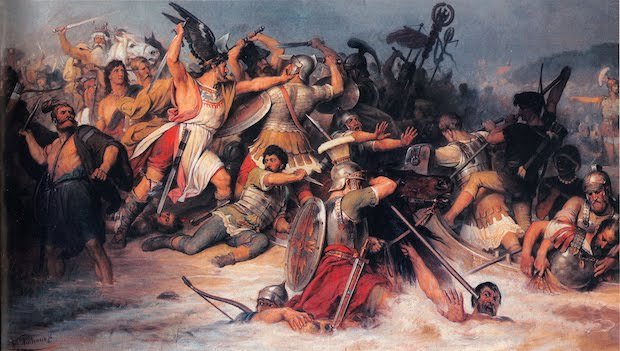 RMedievo's tweet photo. #TalDíaComoHoy de 406 vándalos, suevos y alanos cruzan el Rin, que estaba congelado, empezando la invasión de Galia. https://t.co/okYUSBJ41R